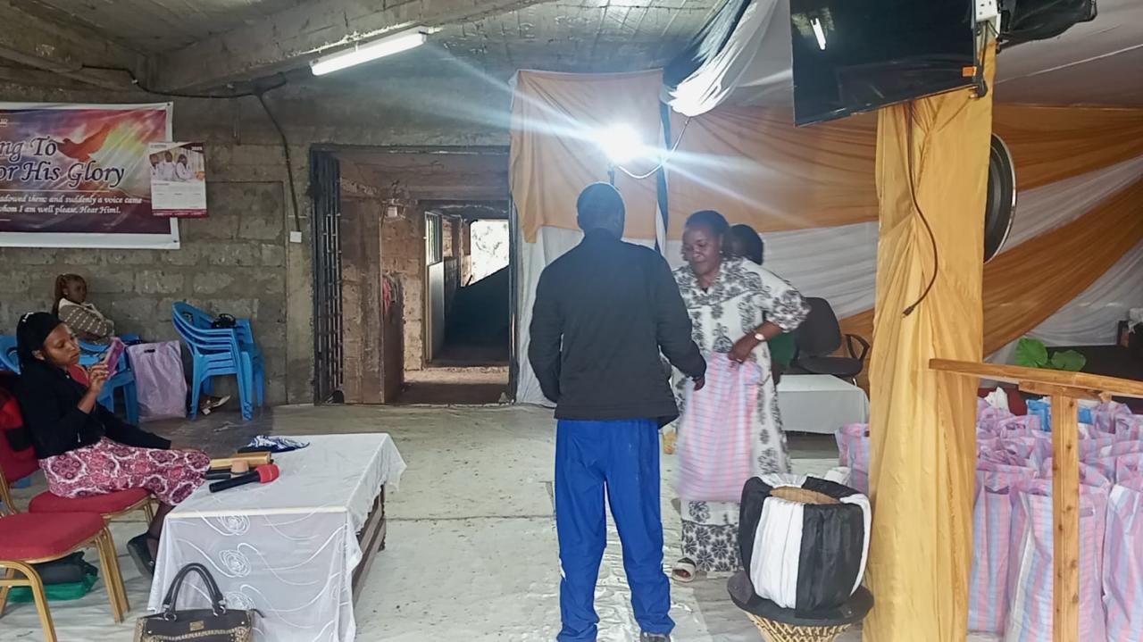 Here we shared Christmas cheer with needy families. Did distribution through the church