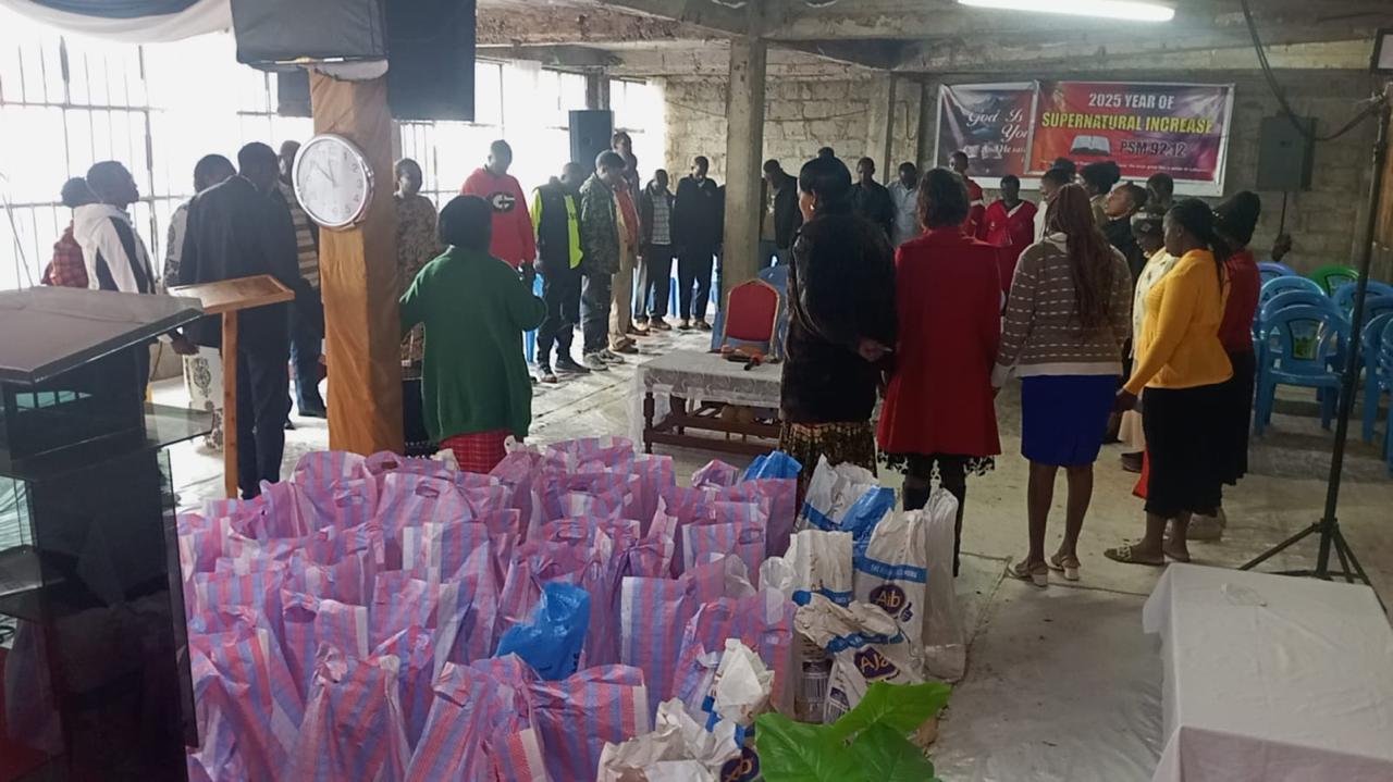 Here we shared Christmas cheer with needy families. Did distribution through the church